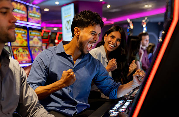 Mobile phone displaying live casino table interface